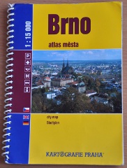 Brno, atlas města (1:15000, Kartografie Praha, 2008), ISBN 978-80-7011-962-4